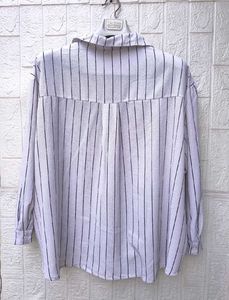 Korean Pintrest Striped Button-Down Shirt
