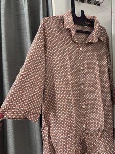 Vintage Floral Button-Up Shirt (any1)
