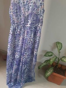 Beautiful Butterfly Print Maxi Dress