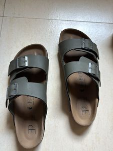 Stylish Olive Green Slides Berkinstock