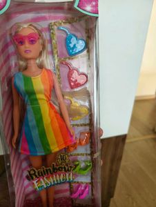 Steffi Rainbow Dress Doll Toy