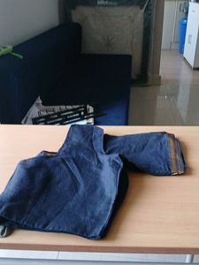 Navy Blue Readymade Saree Blouse