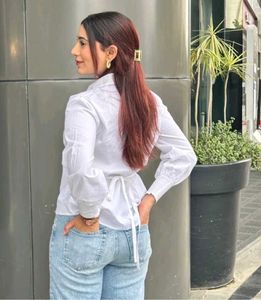 Classic white Button-Up Shirt
