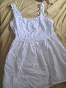 White Embroidered Sundress