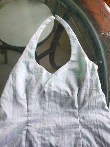 Sleevless Halter Neck Short Kurti