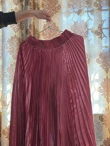 Pleated Midi Skirt