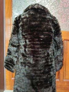 Brown Faux Long Fur Coat