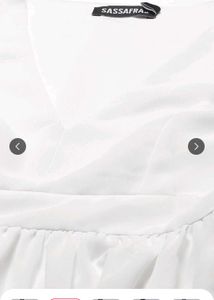Elegant White Bell Sleeve A-Line Dress