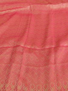 Unused Red Sari ,6 Meters Long.Without Blouse Piece.Georget And Silky Type Cloth