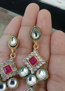 Stunning Red Beaded Necklace Set