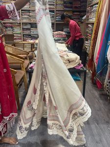 Elegant Cream Printed Kurta Set with Dupatta