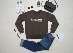 Bonjour Sweatshirt - Chic & Cozy