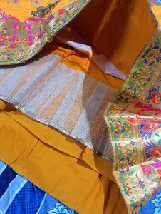 Mustard Yellow Banarasi Lehenga- Festive Royalty