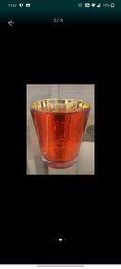 Two Red Glasses and Candle.stand