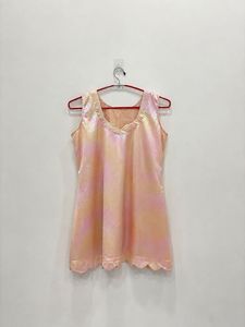 Shimmering Peach Slip Dress