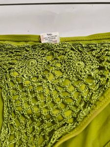 Lime Green Crochet Bikini Bottoms