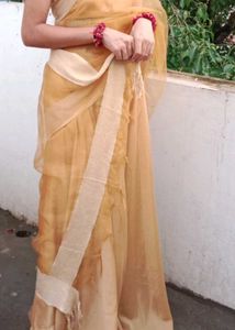 Elegant creme Silk dress
