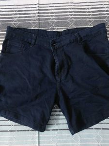Navy Blue Casual Shorts