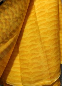 Bold and Vibrant Yellow Saree