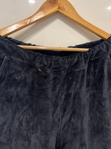 Black Velvet Hooded Tracksuit