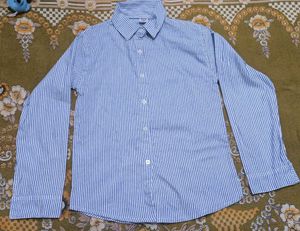 Blue Striped women's Shirt