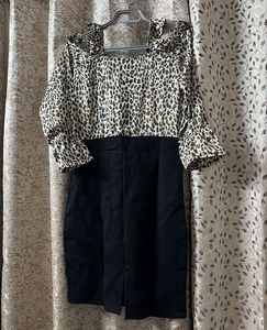 Leopard Print Mini Dress