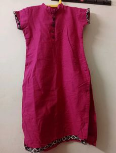Pink Cotton Kurti – Comfortable & Elegant