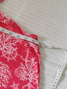 Coral Print Off-Shoulder Mini Dress