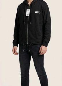 Men's Black Zip-Up Hoodie