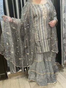 Elegant Grey Kurta Set