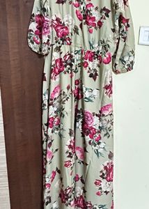 Floral Print Maxi Dress