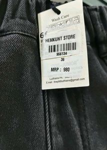 Stylish Black Denim Jeans