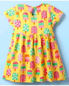 🟡 Ice Cream Print Dress