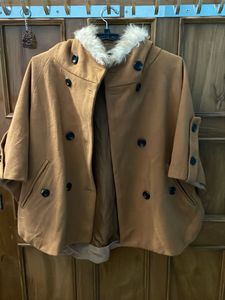 Cozy Fur Lined Cape Jacket