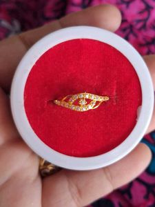 Elegant Gold Ring with Stones