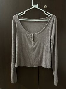 Ribbed Long Sleeve Top