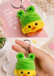 Cute Handmade Flower Keychain