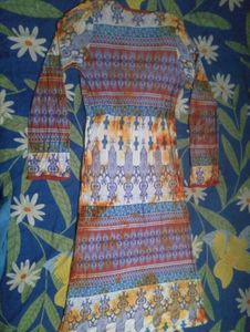 Boho Print V-Neck Midi Dress