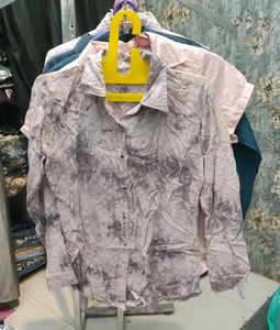 Tie-Dye Button-Down Shirt
