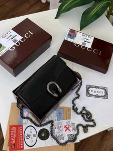 Gucci Black Patent Leather Dionysus Wallet