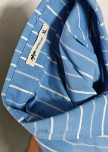 🔥Blue Striped Short Sleeve Shirt