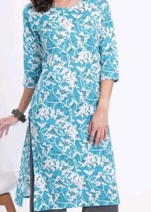 Beautiful Blue Floral Kurta