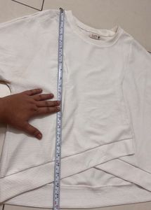 Chic Textured whitish non transy Top