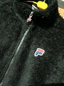 Fila Black Teddy Fleece Jacket