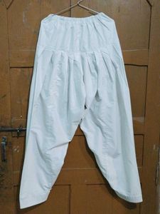 Comfortable White Ethnic Salwar Pants