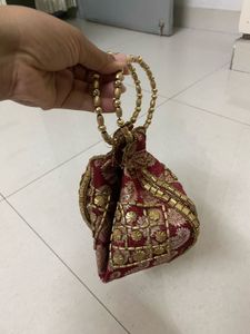 Designer Embroidered Clutch Bag