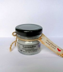 Hand Poured Lavender and rose Aroma Candle