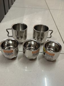 NEW DOUBLE WALL STEEL CUPS