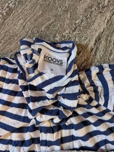 Striped Long Sleeve Soft Top