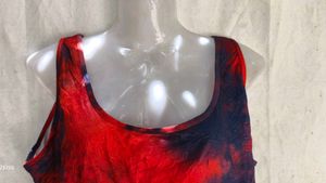 Tie-Dye Cropped Tank Top